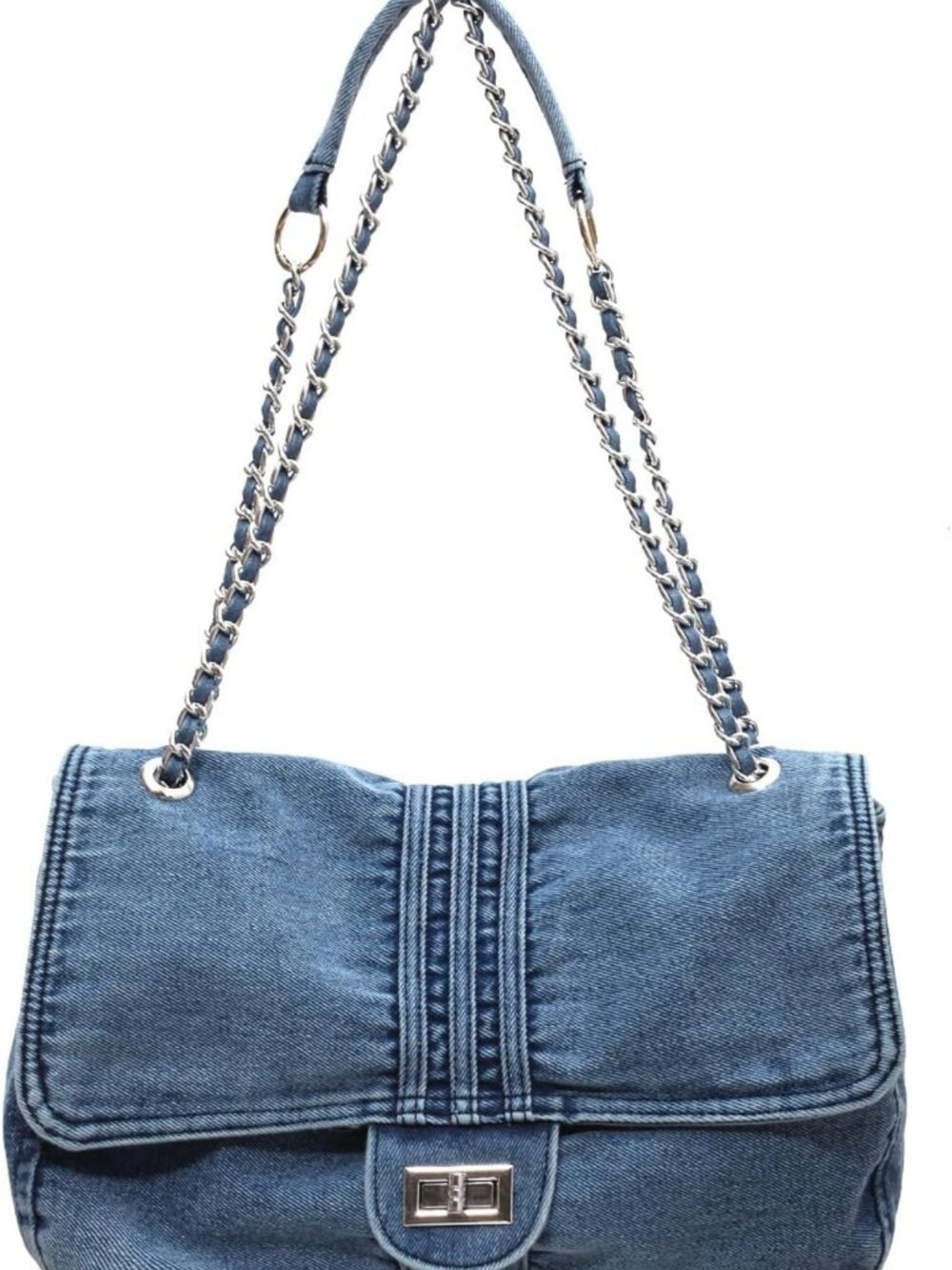 Stylish Large Denim Tote Bag for Women | Casual Retro Crossbody & Shoulder Bag